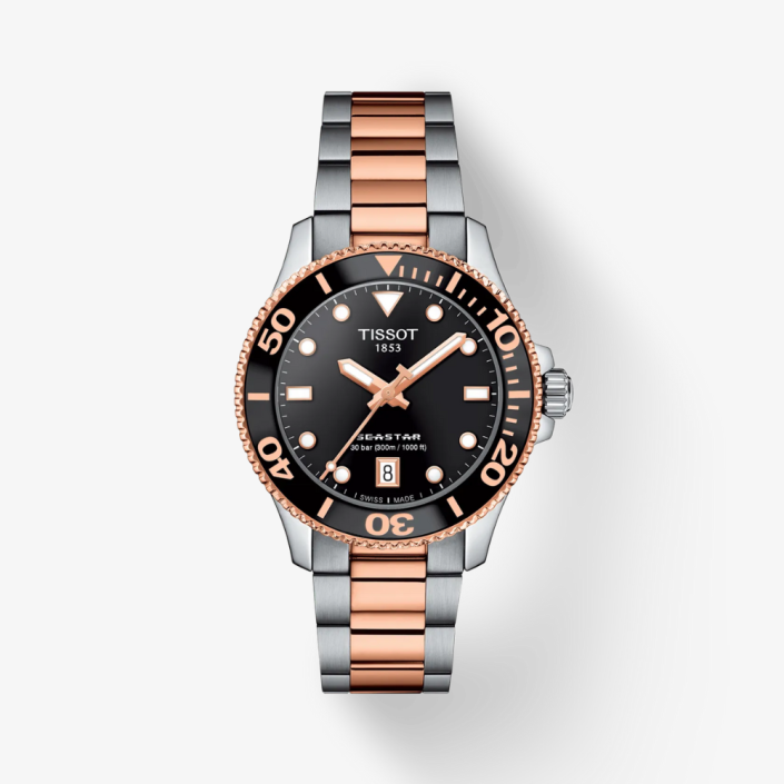 Seastar 1000 Quartz bicolor 36 mm watches Tissot