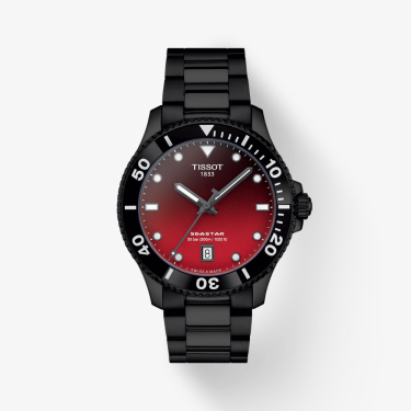 Tissot Seastar 1000 40mm Black and Red 