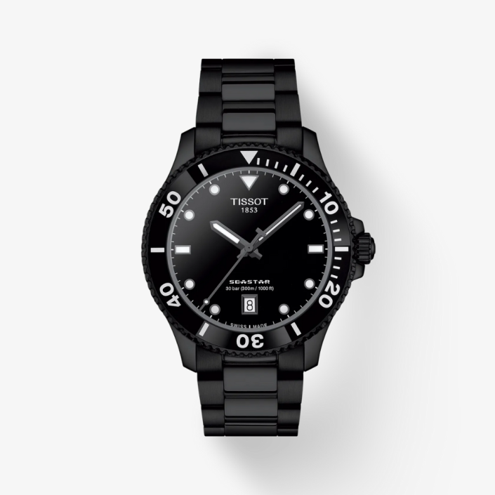 Tissot Seastar 1000 40mm Black and Red
