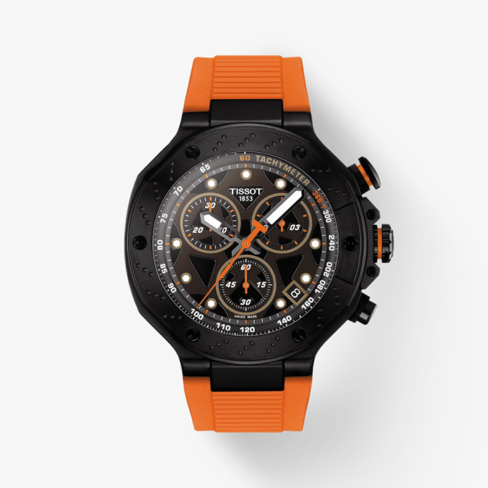 Reloj T-Race Quartz Chronograph 45 mm en negro y verde Tissot