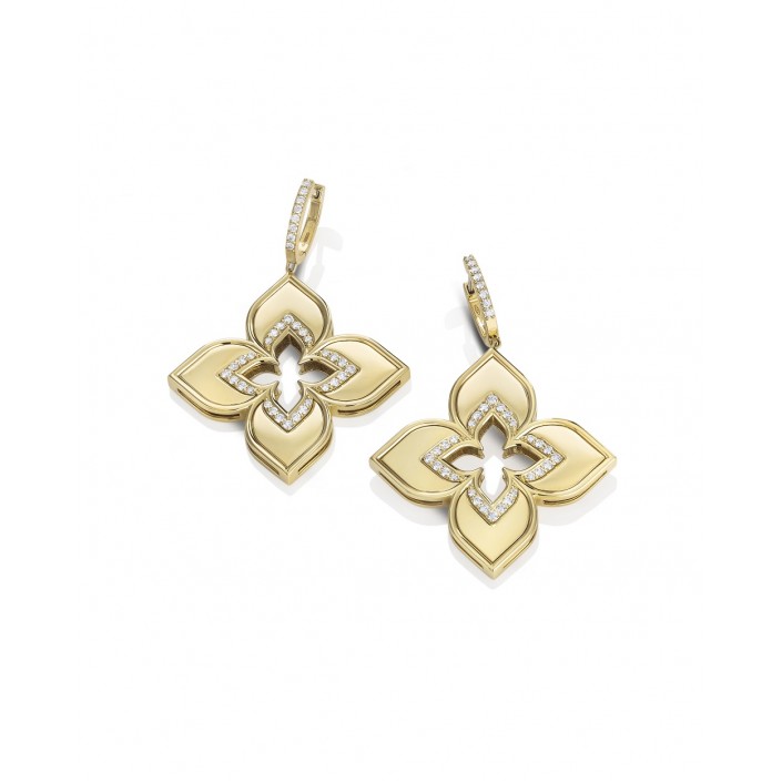 18 kt gold and diamond earrings Venetian Princess Roberto Coin