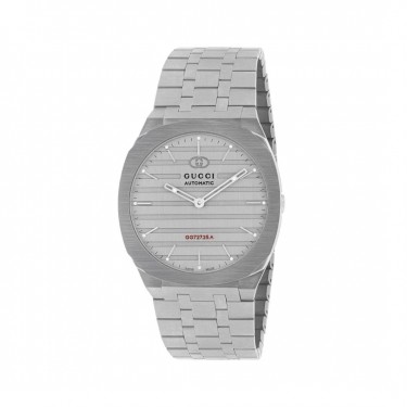 YA673127 WATCH STEEL & GRAY BRUSHED DIAL 40 MM AUTOMATIC 25H GUCCI