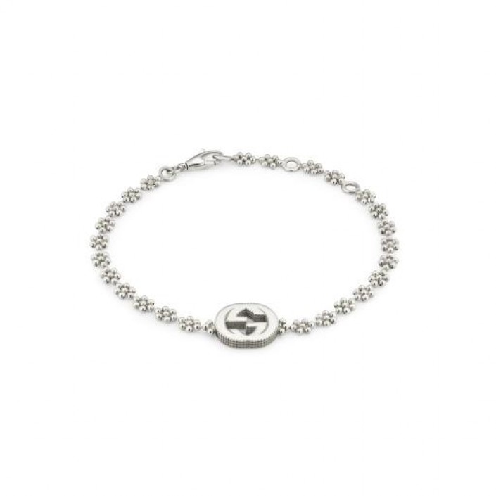 Bracelet silver interlocking Gucci