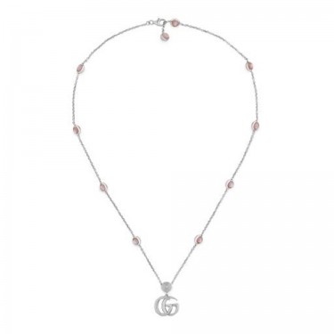 DOUBLE G PINK MOTHER OF PEARL NECKLACE