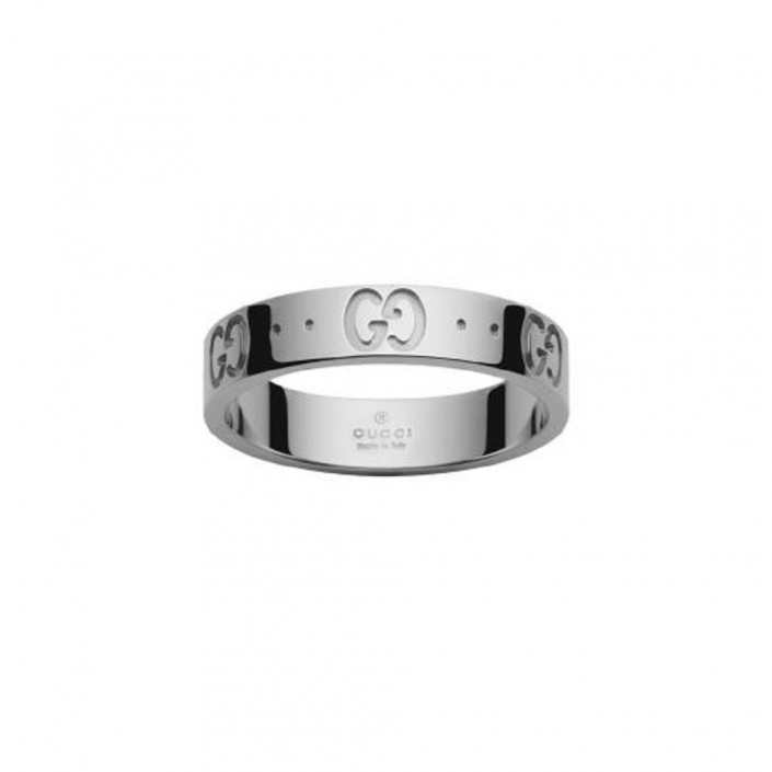 RING WHITE GOLD ICON GUCCI
