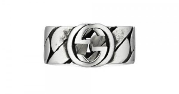 Gucci wide ring shop with interlocking g motif