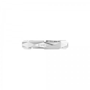 WHITE GOLD RING LINK TO LOVE GUCCI