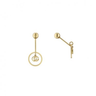 EARRINGS GG RUNNING YELLOW GOLD GUCCI