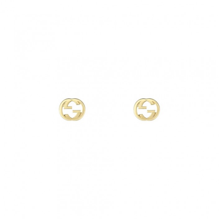 Boucles d'oreilles en or jaune 18 ct Interlocking G Gucci