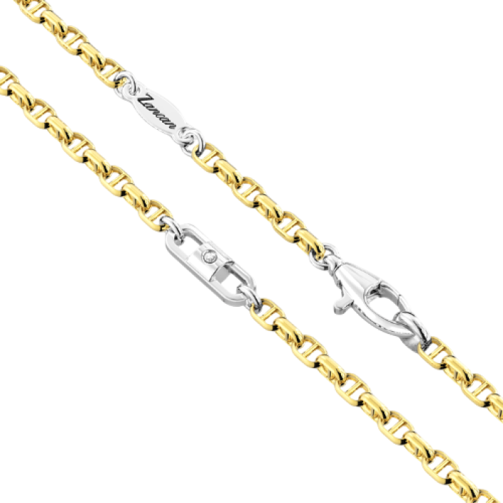 Zancan Insignia Gold 18k Yellow and White Gold Diamond Necklace