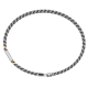 Men's Zancan Titanium Bracelet with 18k Yellow Gold Details