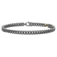 Men's Zancan Titanium Bracelet with 18k Yellow Gold Details