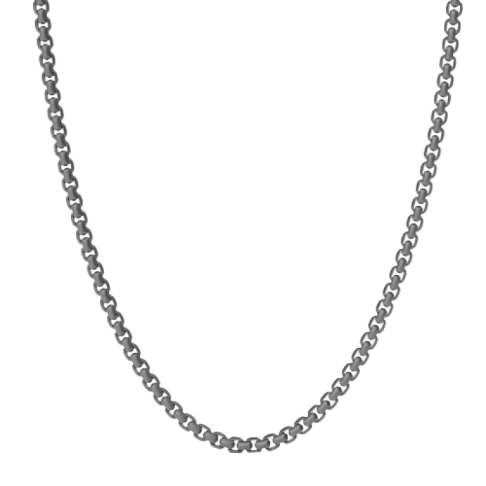 Collier Zancan en or rose 18 carats avec titane et diamants noirs