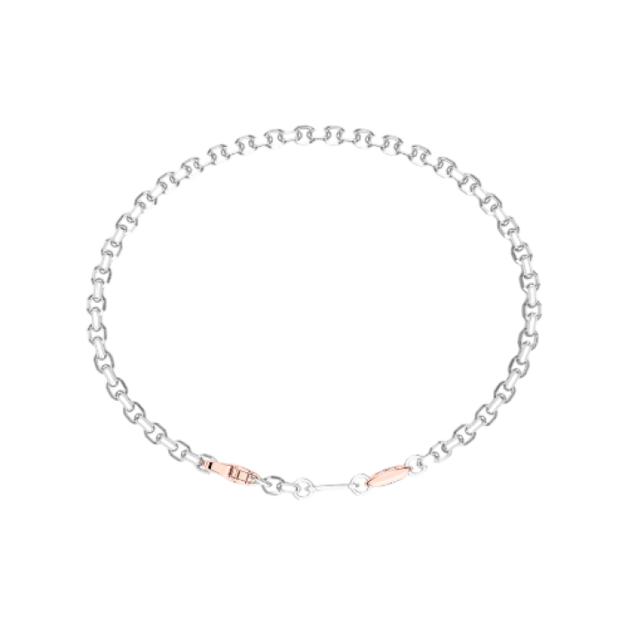 Zancan Two-Tone Gold Bracelet with White Diamond