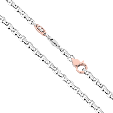 Zancan Two-Tone 18k Gold Necklace with White Diamond