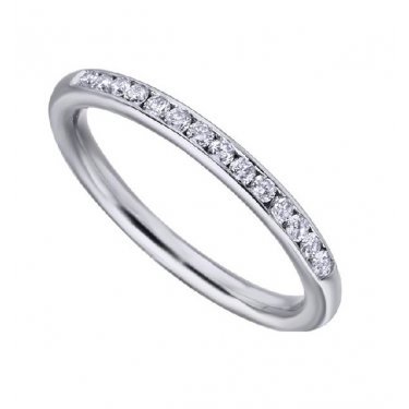 Alianza de oro blanco y Diamantes Suissa Joiers