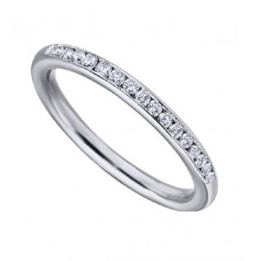 Alianza de oro blanco y Diamantes Suissa Joiers