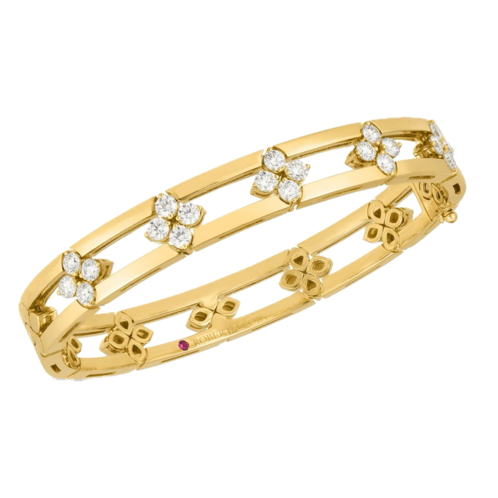Roberto Coin Love in Verona — Polsera d’or groc 18 kt amb diamants