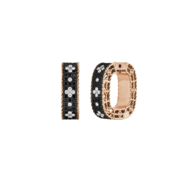 Roberto Coin Venetian Princess — Pendientes con diamantes blancos y negros