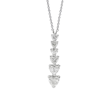 Recarlo Anniversary Love Collana — Collar de oro blanco 18 kt con diamantes