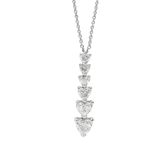 Recarlo Anniversary Love Collana — Collar de oro blanco 18 kt con diamantes