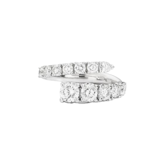Recarlo Contrarié Ring — 18 kt White Gold & Diamonds