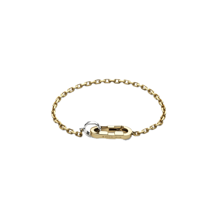 Pulsera cadena Gucci Link to Love oro bicolor 18 ct