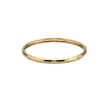 Polsera Icon or groc 18 k amb GG perforada