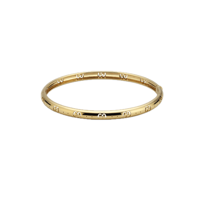 Polsera Icon or groc 18 k amb GG perforada