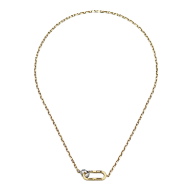 Collar cadena Gucci Link to Love oro rosa y blanco 18 ct