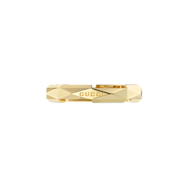 Anillo Gucci Link to Love tachuelas oro blanco 18 ct apilable