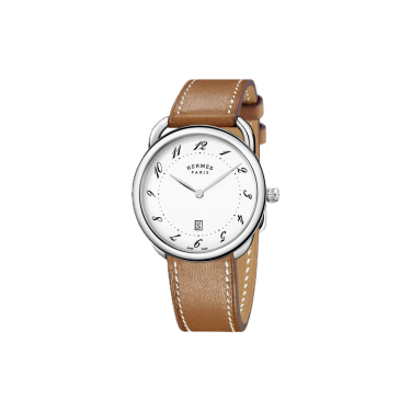 Rellotge Hermès Arceau 40 mm — esfera blanca i data Rellotge Hermès Arceau 40 mm — esfera blanca i data
