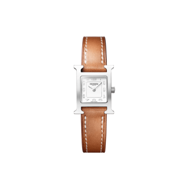 Hermès Heure H Mini 21 mm Acer Pell Barénia