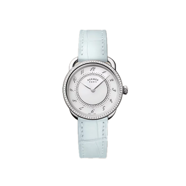 Rellotge Hermès Arceau 30 mm — diamants i blau boira Rellotge Hermès Arceau 30 mm — diamants i blau boira