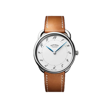 Hermès Arceau 36 mm de acero, esfera blanca y Barenia Hermès Arceau 36 mm de acero, esfera blanca y Barenia