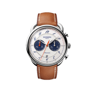 Cronògraf Hermès Arceau 42 mm en acer, Barenia Cronògraf Hermès Arceau 42 mm en acer, Barenia