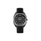 Hermès H08 42 × 39 mm titanium DLC with black rubber