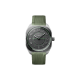 Hermès H08 42 × 39 mm composite, ceramic bezel, green rubber