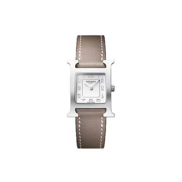 Heure H 25 × 21 mm in steel Swift Etoupe Heure H 25 × 21 mm in steel Swift Etoupe