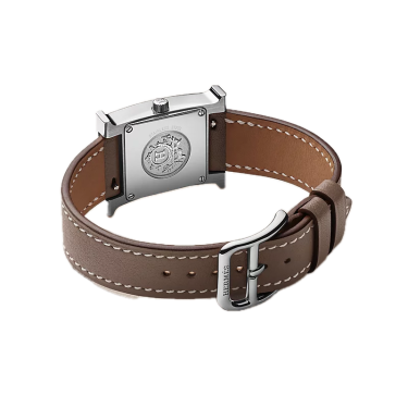 Heure H 25 × 21 mm in steel Swift Etoupe Heure H 25 × 21 mm in steel Swift Etoupe
