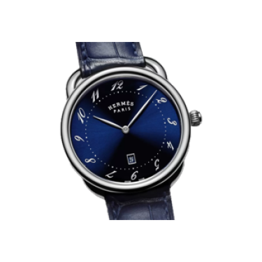 Rellotge Hermès Arceau 40 mm — esfera blava i data Rellotge Hermès Arceau 40 mm — esfera blava i data