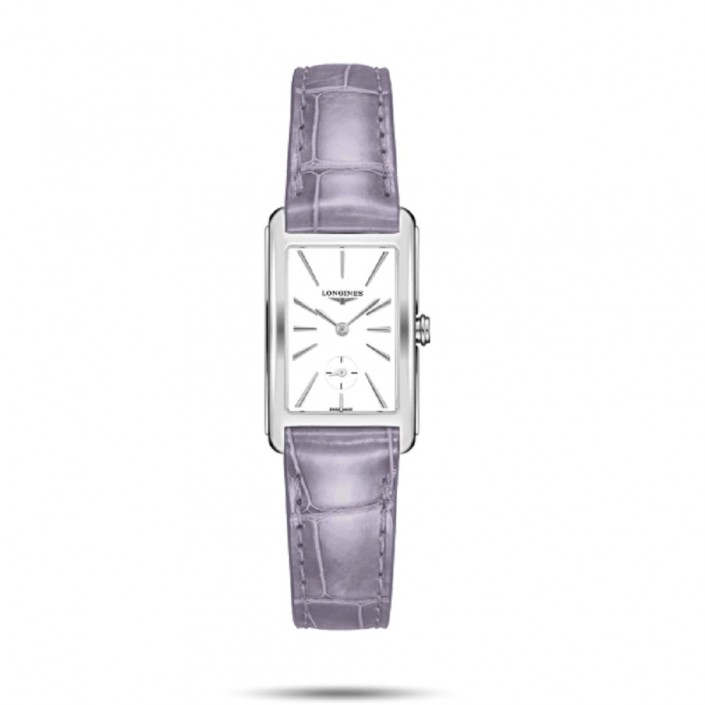 L5512L STEEL & LILAC DIAL LEATHER DOLCEVITA LONGINES