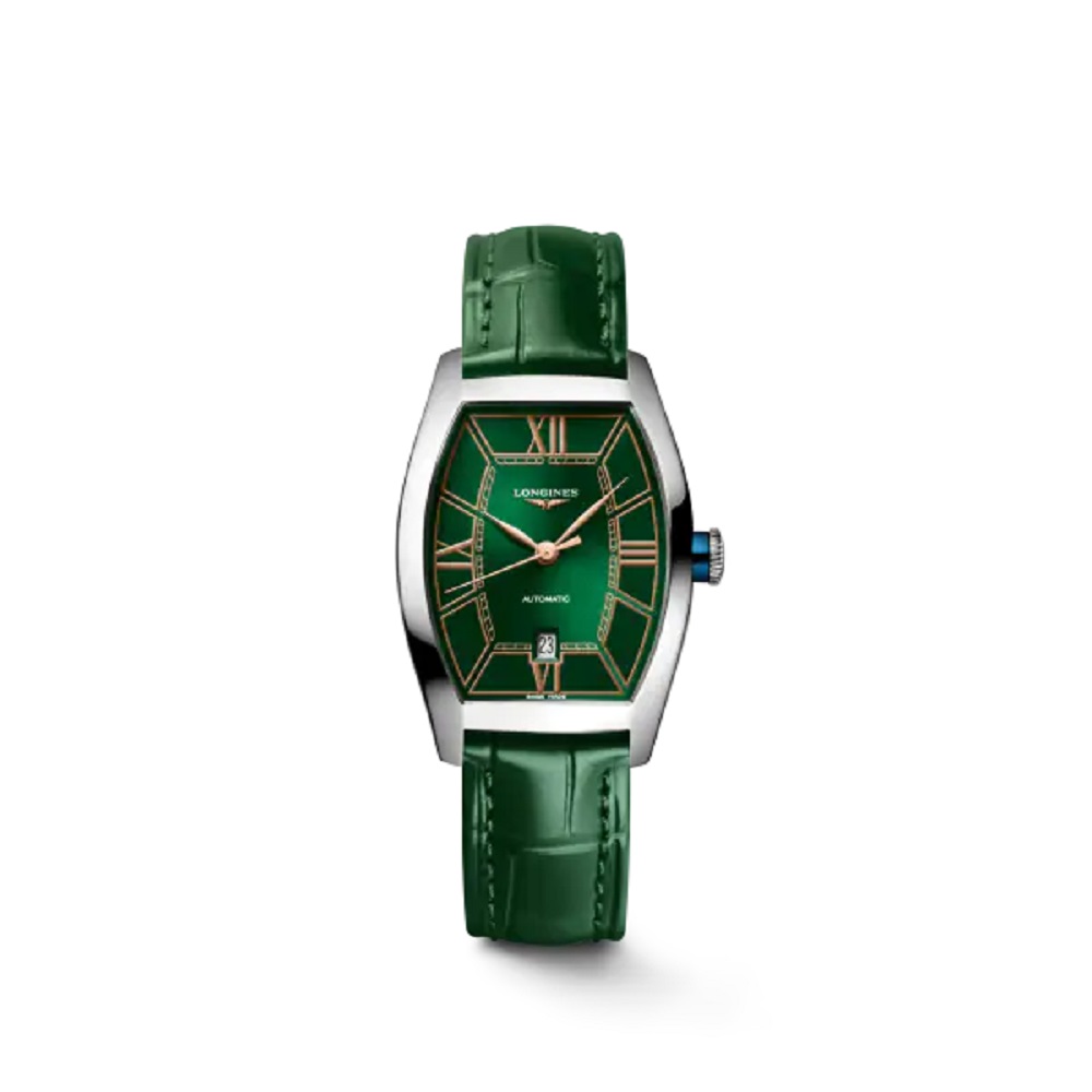 Steel Watch Green Dial Evidenza Longines