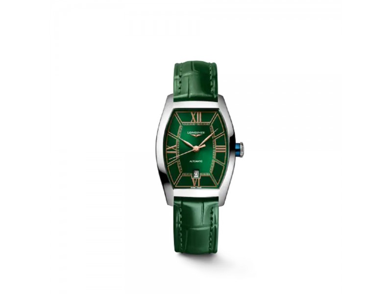 Steel Watch Green Dial Evidenza Longines