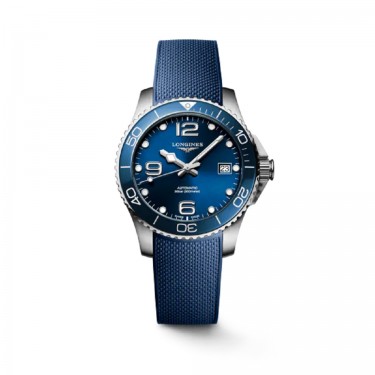 Rellotge Acer & Cautxú blau 39mm Hydroconquest Longines