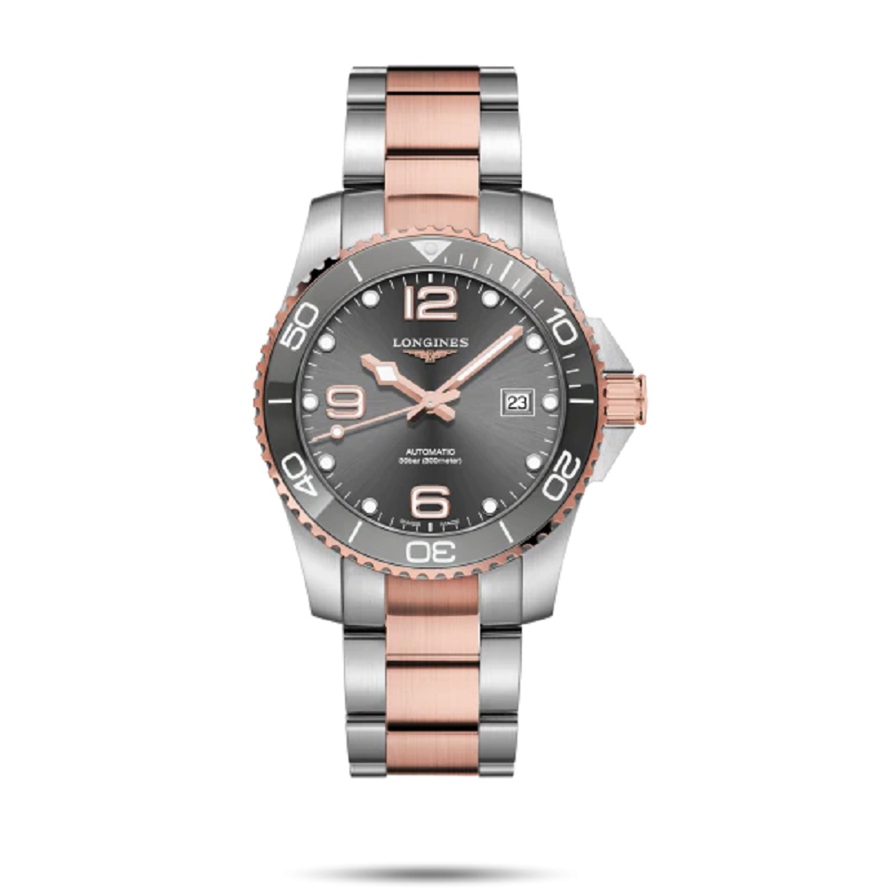 WATCH L3781GS STEEL PVD ROSE GOLD 41 MM HYDROCONQUEST LONGINES