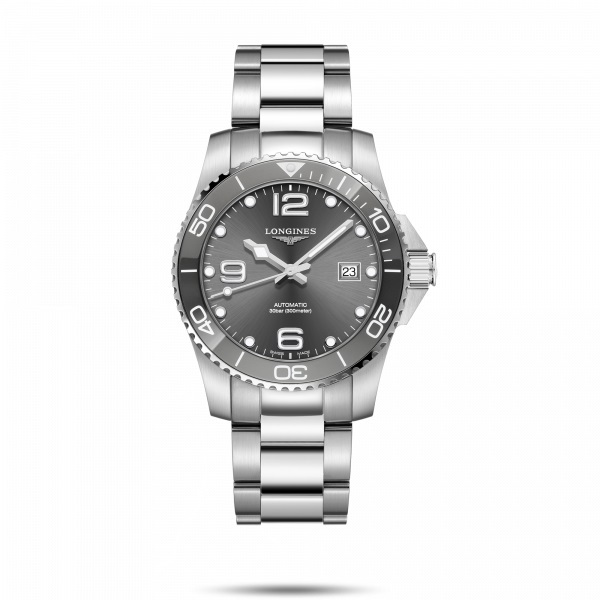 RELOJ ACERO & CERÁMICA GRIS 41 MM HYDROCONQUEST LONGINES L378GS