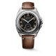 Rellotge d'acer i esfera negra Pilot Majetek Longines