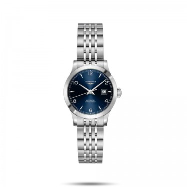 STEEL WATCH & BLUE DIAL 30MM AUTOMATIC RECORD LONGINES L2321B