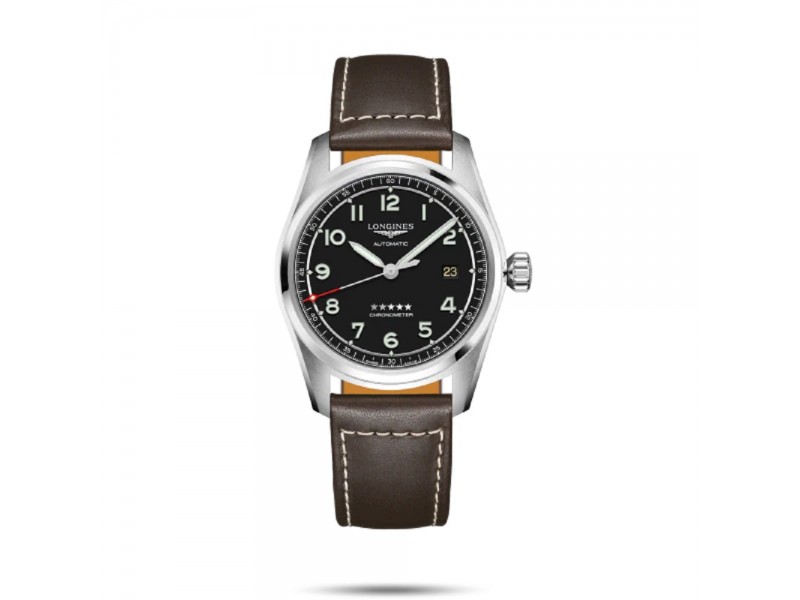 WATCH L3810BL STEEL LEATHER 40 MM AUTOMATIC CHRONOMETER SPIRIT